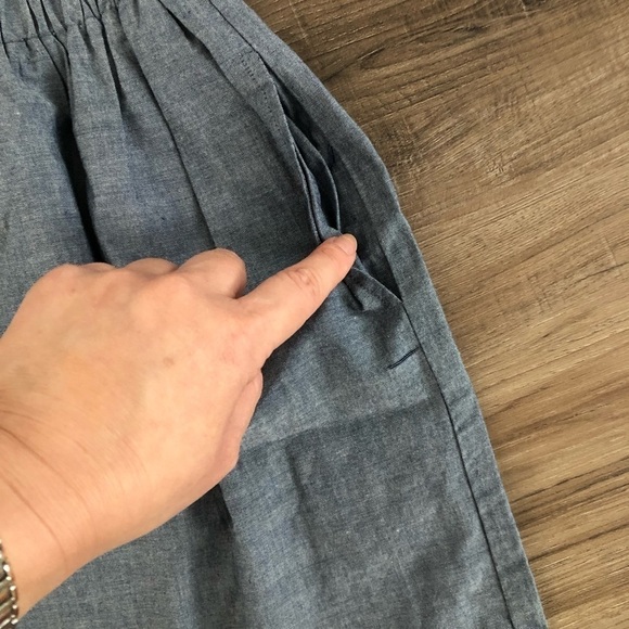 Xhilaration chambray 2 piece skirt set size small - Picture 4 of 9